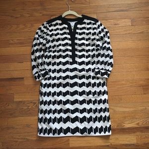GUC Black and white chevron crown and ivy dress 4